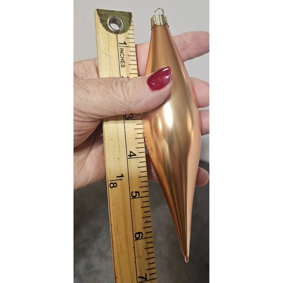 Martha Stewart Everyday Golden Flute-Shaped Glass Christmas Ornaments 16 Total - Picture 5 of 7